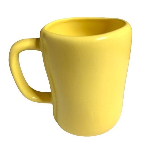 Rae Dunn Artisan Collection Chicks Dig Me Coffee Mug Yellow Country Farmhouse - Picture 3 of 4